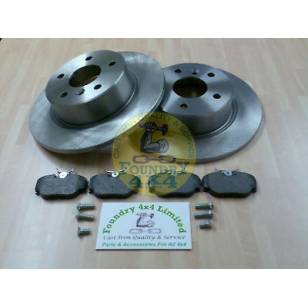 Land Rover Discovery 2 & Range Rover P38 Rear Brake Disc & Pad Kit